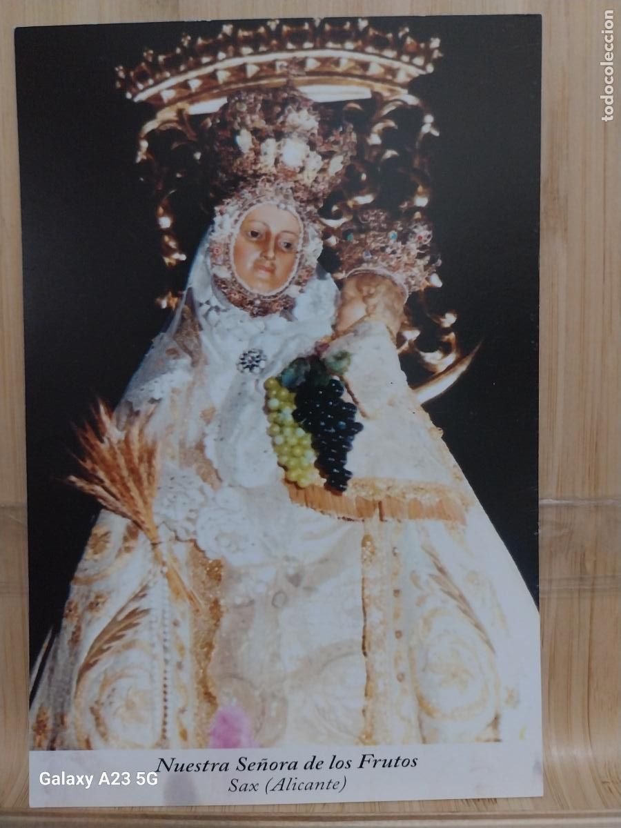 Postales: SAX VIRGEN NTRA SRA DE LOS FRUTOS ALICANTE TARJETA TAMA&Ntilde;O POSTAL DORSO BLANCO