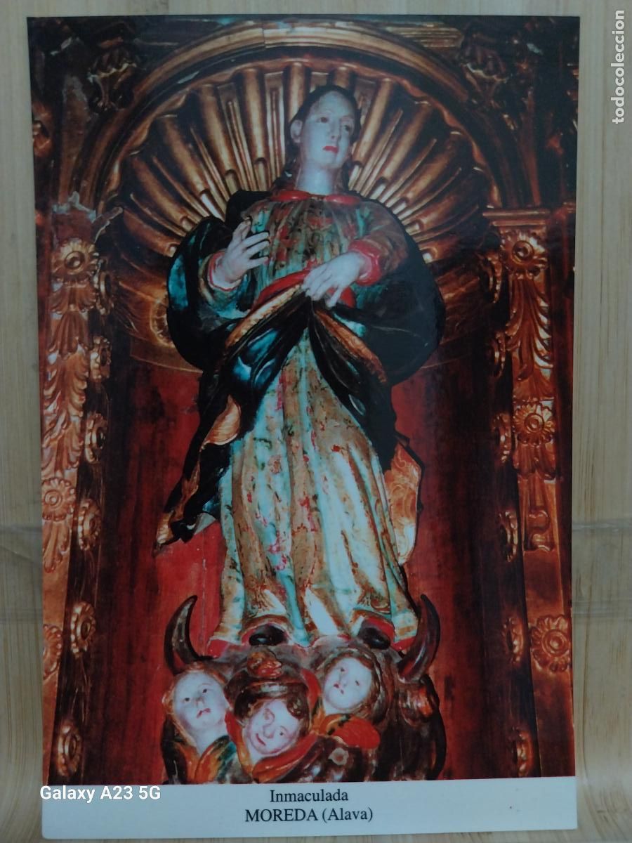 Postales: MOREDA VIRGEN NTRA SRA INMACULADA CONCEPCION TARJETA TAMA&Ntilde;O POSTAL DORSO BLANCO
