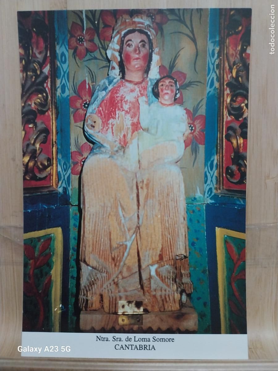 Postales: VIRGEN NTRA SRA DE LOMA SOMORE CANTABRIA TARJETA TAMA&Ntilde;O POSTAL DORSO BLANCO