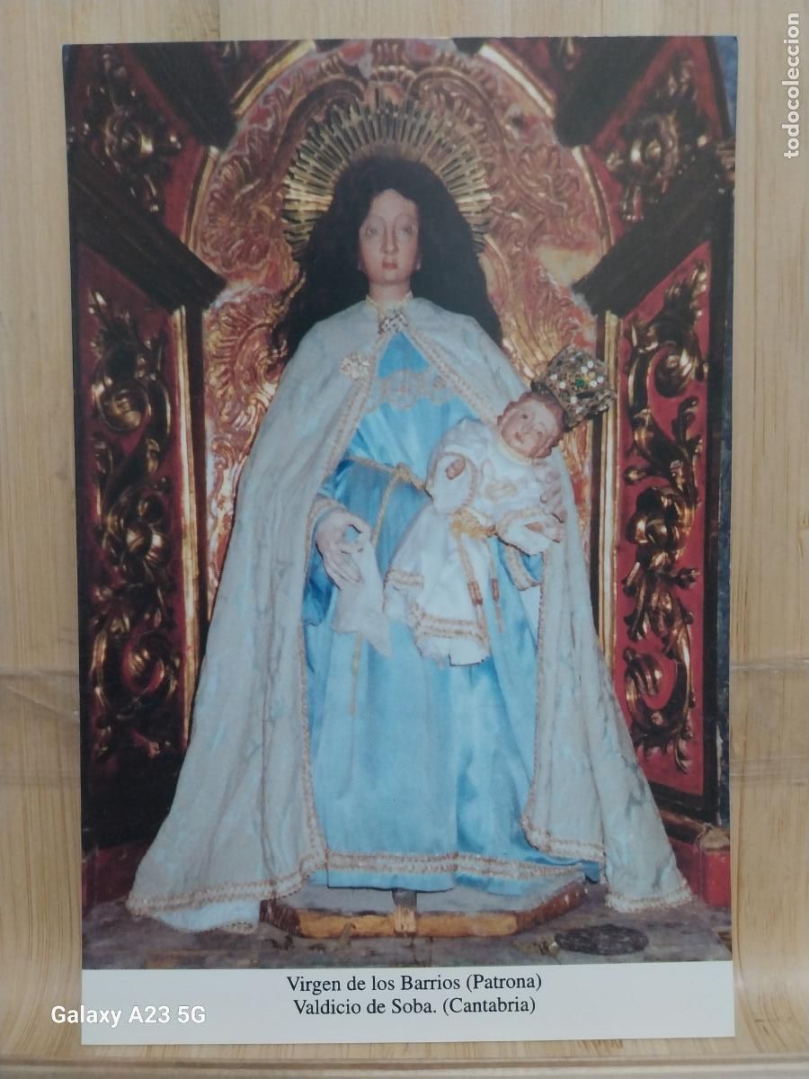 Postales: VALDICIO DE SOBA VIRGEN NTRA SRA DE LOS BARRIOS TARJETA TAMA&Ntilde;O POSTAL DORSO BLANCO