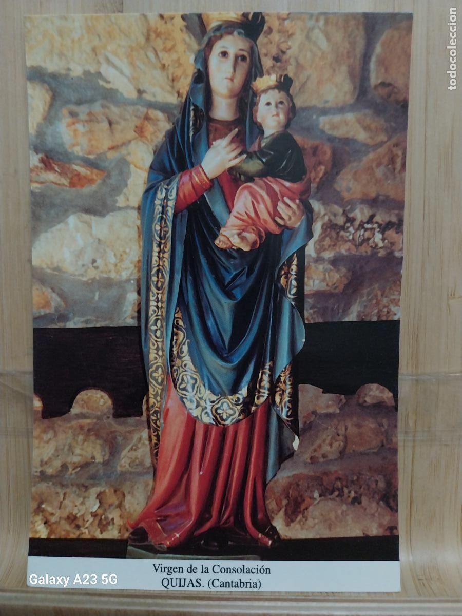 Postales: QUIJAS VIRGEN NTRA SRA DE LA CONSOLACION TARJETA TAMA&Ntilde;O POSTAL DORSO BLANCO
