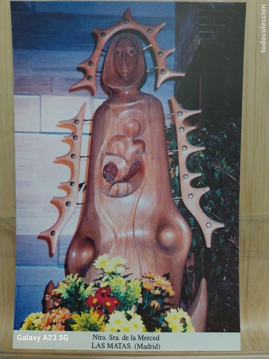 Postales: LAS MATAS VIRGEN NTRA SRA DE LA MERCED MADRID TARJETA TAMA&Ntilde;O POSTAL DORSO BLANCO