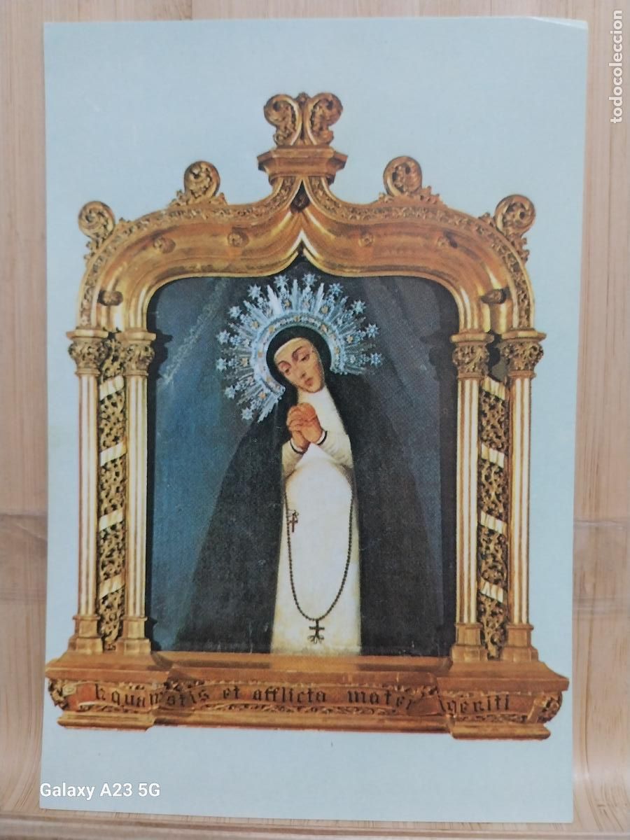 Postales: VIRGEN NTRA SRA DE LA PALOMA MADRID TARJETA TAMA&Ntilde;O POSTAL DORSO BLANCO