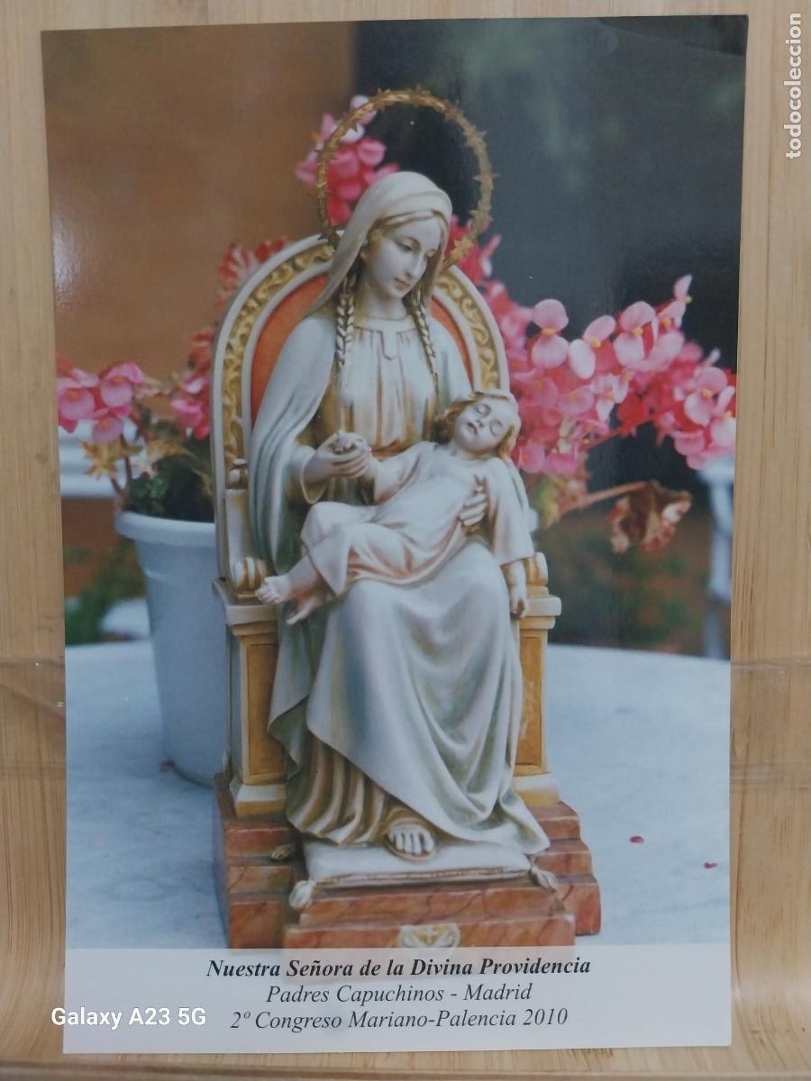 Postales: PP CAPUCHINOS VIRGEN NTRA SRA DIVINA PROVIDENCIA MADRID TARJETA TAMA&Ntilde;O POSTAL DORSO BLANCO
