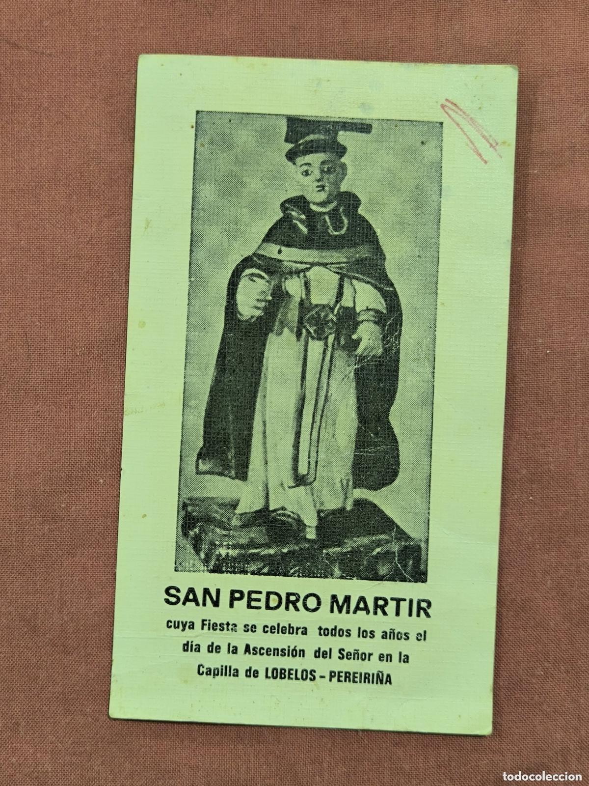 Postcards: Estampa San Pedro M&aacute;rtir &ndash; Capilla de Lobelos Pereiri&ntilde;a Devocional Coleccionismo