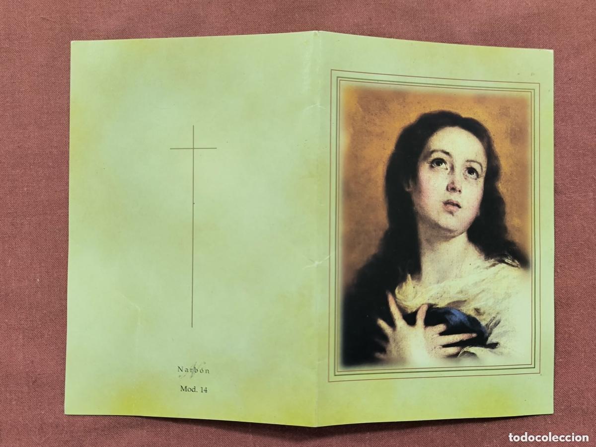 Postales: Recordatorio Funerario Inmaculada 2007 &ndash; Estampa Devocional Madrid
