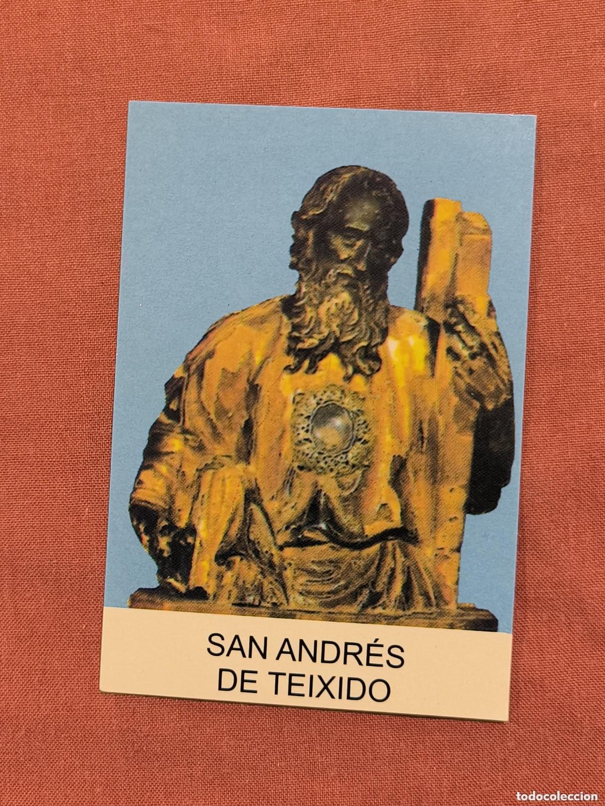 Postais: Estampa Relicario San Andr&eacute;s de Teixido &ndash; Ap&oacute;stol Oraci&oacute;n en Gallego Coleccionismo
