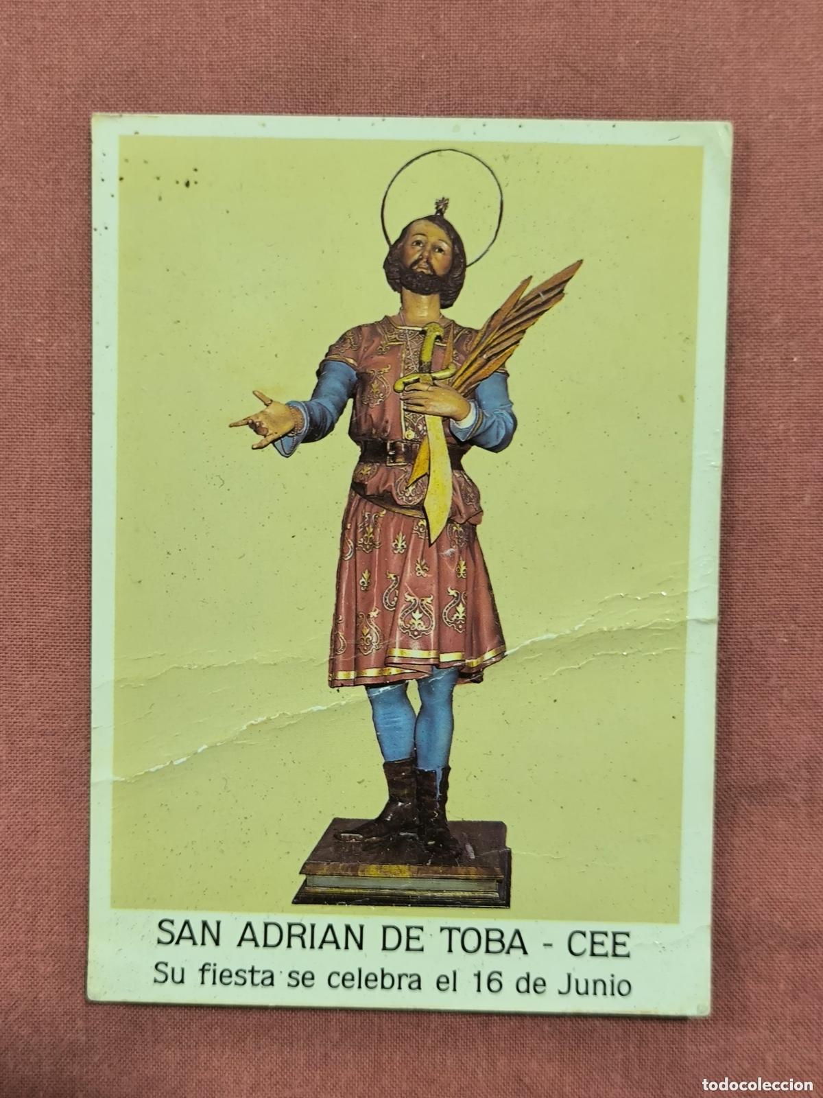 Cartoline: Estampa San Adri&aacute;n de Toba Cee &ndash; Imagen a Color Oraci&oacute;n Devocional Galicia