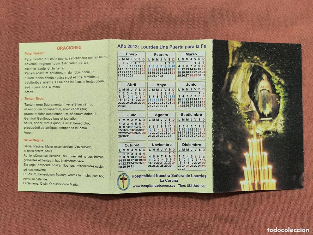 Cartes Postales: Calendario Desplegable Lourdes 2013 &ndash; Hospitalidad La Coru&ntilde;a Rosario Devocional