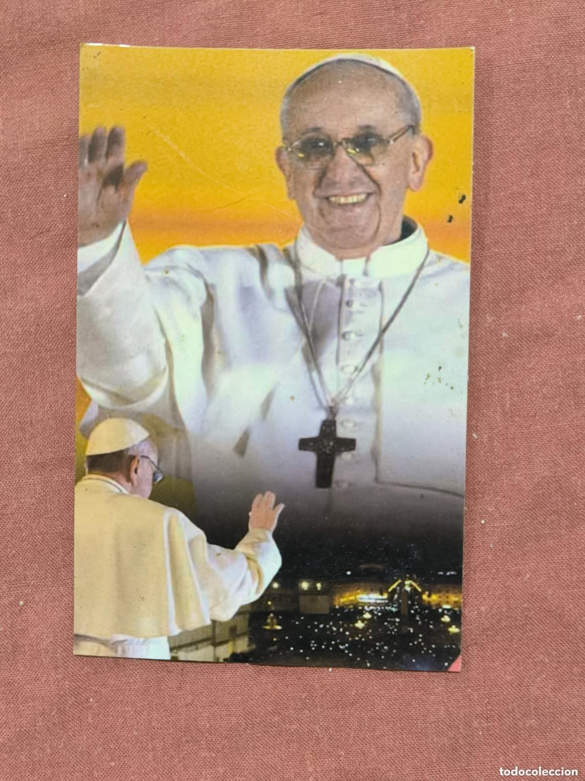 Postkarten: Estampa Papa Francisco &ndash; Rezar con los 5 Dedos Oraci&oacute;n Devocional Coleccionismo