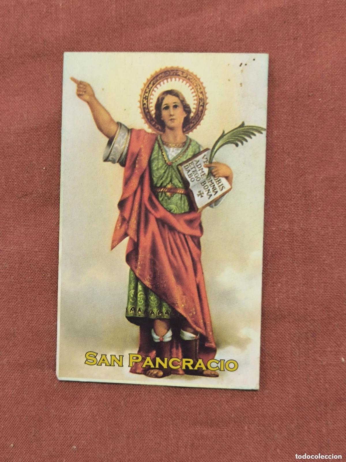 Postales: Estampa San Pancracio &ndash; Santo de la Salud y el Trabajo Devocional Coleccionismo