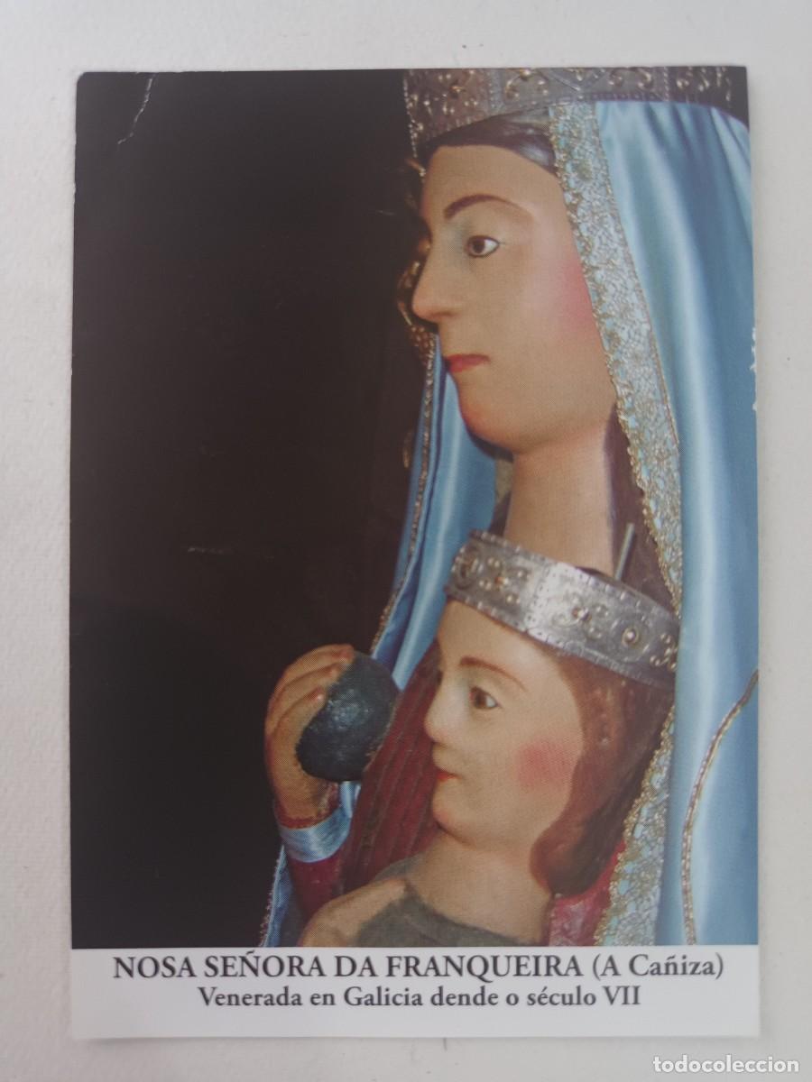 Postales: ESTAMPA NOSA SE&Ntilde;ORA DA FRANQUEIRA (A CAMI&Ntilde;A) - ORACION EN GALLEGO (REVERSO)