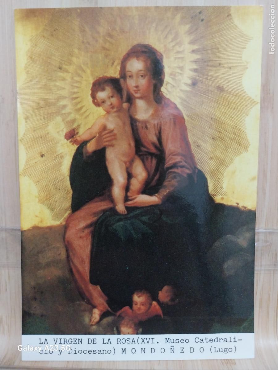 Postales: MONDO&Ntilde;EDO VIRGEN NTRA SRA DE LA ROSA LUGO ED VISTABELLA AVE3 SC ORIGINAL