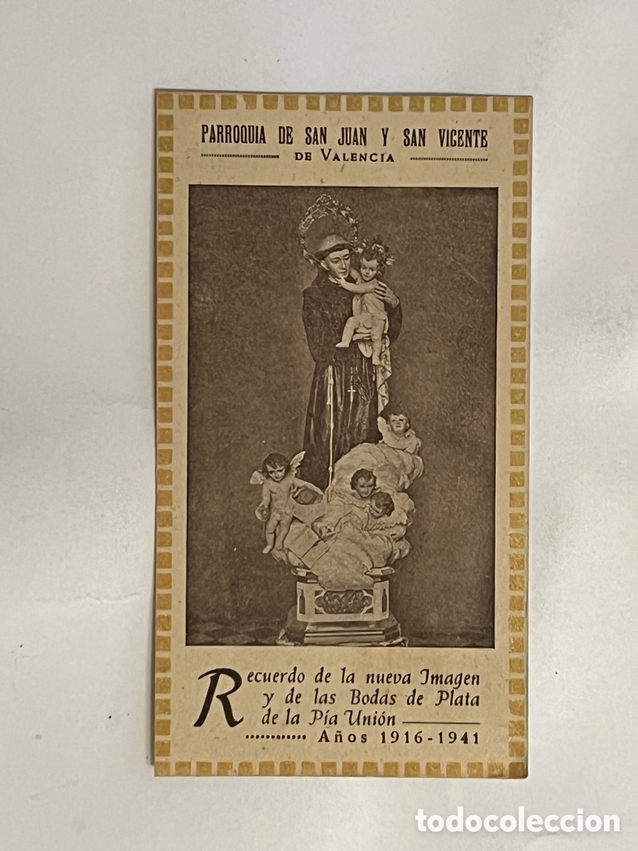 Postales: PARROQUIA DE SAN JUAN Y SAN VICENTE DE VALENCIA. Bodas de Plata (a.1916-1941)