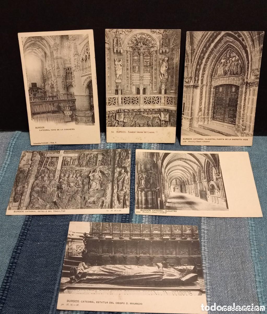 Cartes Postales: TARJETAS POSTALES FOTOGR&Aacute;FICAS. CATEDRAL DE BURGOS. CLAUSTRO, MAURICIO, TRASALTAR, CORONER&Iacute;A CRUCERO