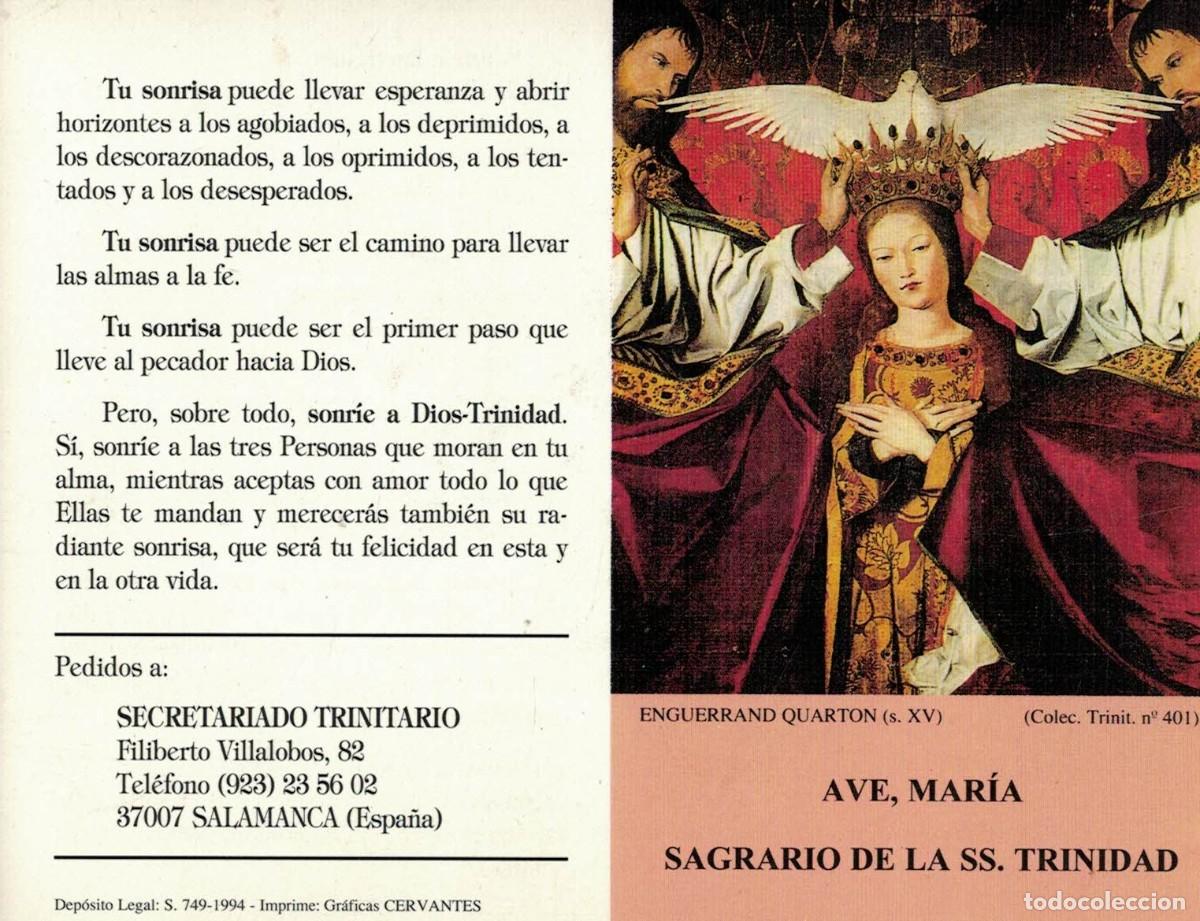Postkarten: Ave Mar&iacute;a Sagrario de la Sant&iacute;sima Trinidad Apostolado de la Sonrisa / Enguerrand Quarton