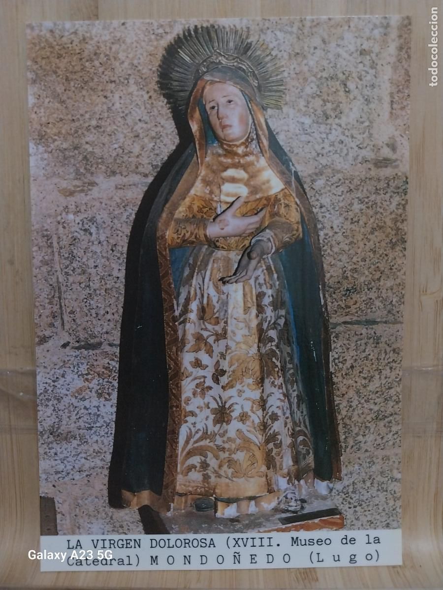 Postkarten: MONDO&Ntilde;EDO VIRGEN NTRA SRA DOLOROSA LUGO ED VISTABELLA AVE SC ORIGINAL