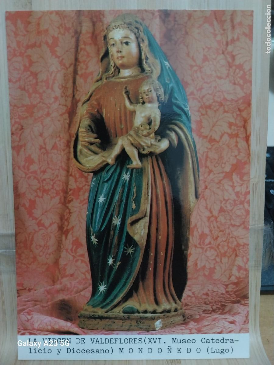 Postais: MONDO&Ntilde;EDO VIRGEN NTRA SRA DE VALDEFLORES LUGO ED VISTABELLA AVE SC ORIGINAL