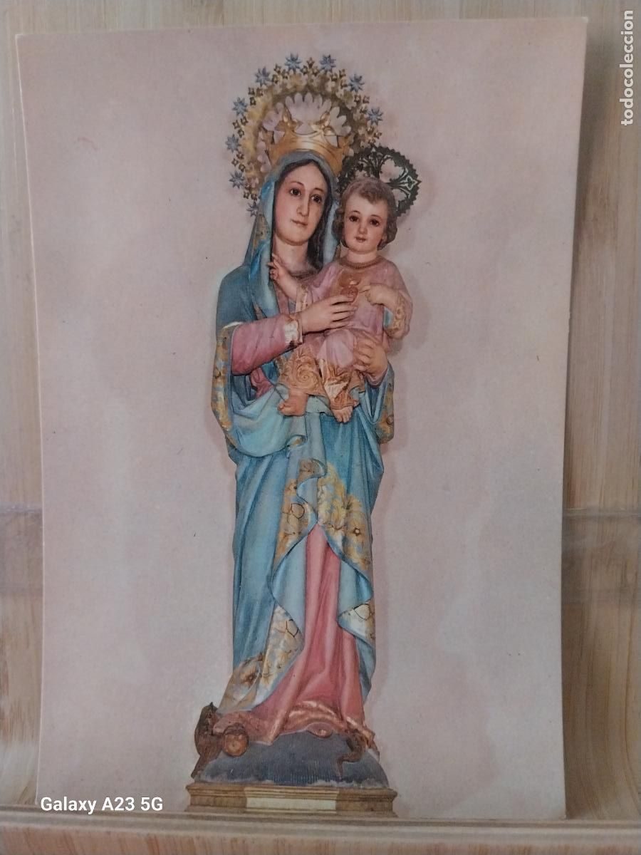Cartes Postales: VIRGEN NTRA SRA SAGRADO CORAZON LOGRO&Ntilde;O ED FOTO PAYA 1 A&Ntilde;O 1972 SC ORIGINAL
