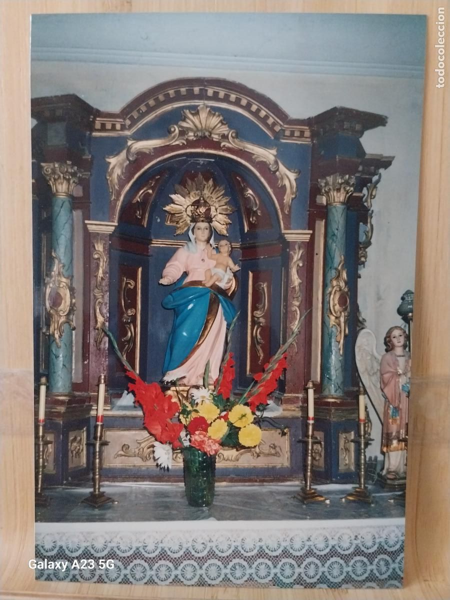 Cartes Postales: VIRGEN NTRA SRA CON NI&Ntilde;O POR DETERMINAR FOTO PARTICULAR TAMA&Ntilde;O POSTAL VINTAGE ++