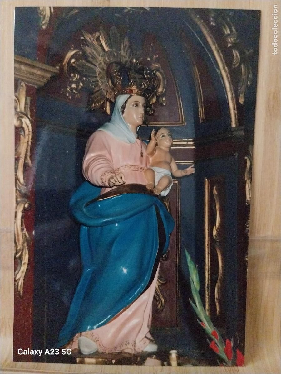 Cartes Postales: VIRGEN NTRA SRA CON NI&Ntilde;O POR DETERMINAR FOTO PARTICULAR TAMA&Ntilde;O POSTAL VINTAGE ................