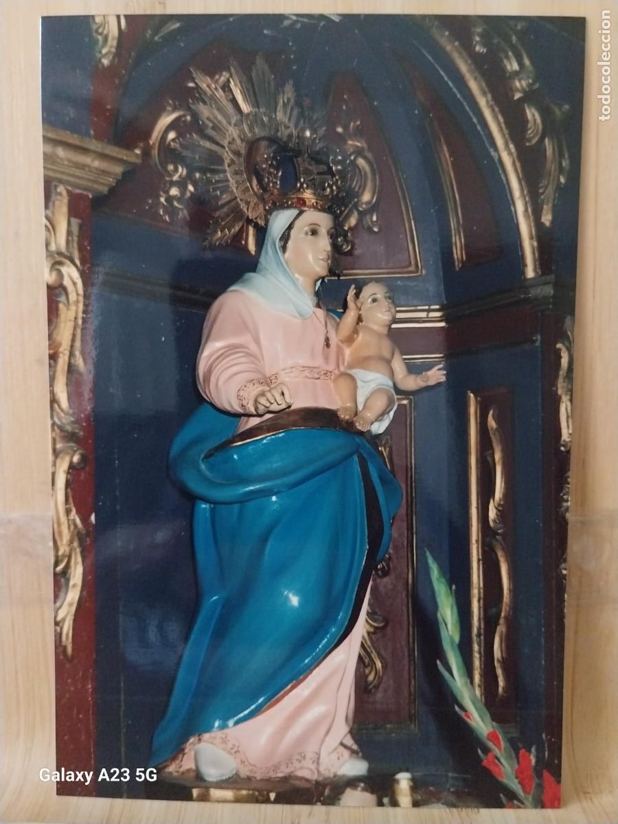 Cartes Postales: VIRGEN NTRA SRA CON NI&Ntilde;O POR DETERMINAR FOTO PARTICULAR TAMA&Ntilde;O POSTAL VINTAGE ..............