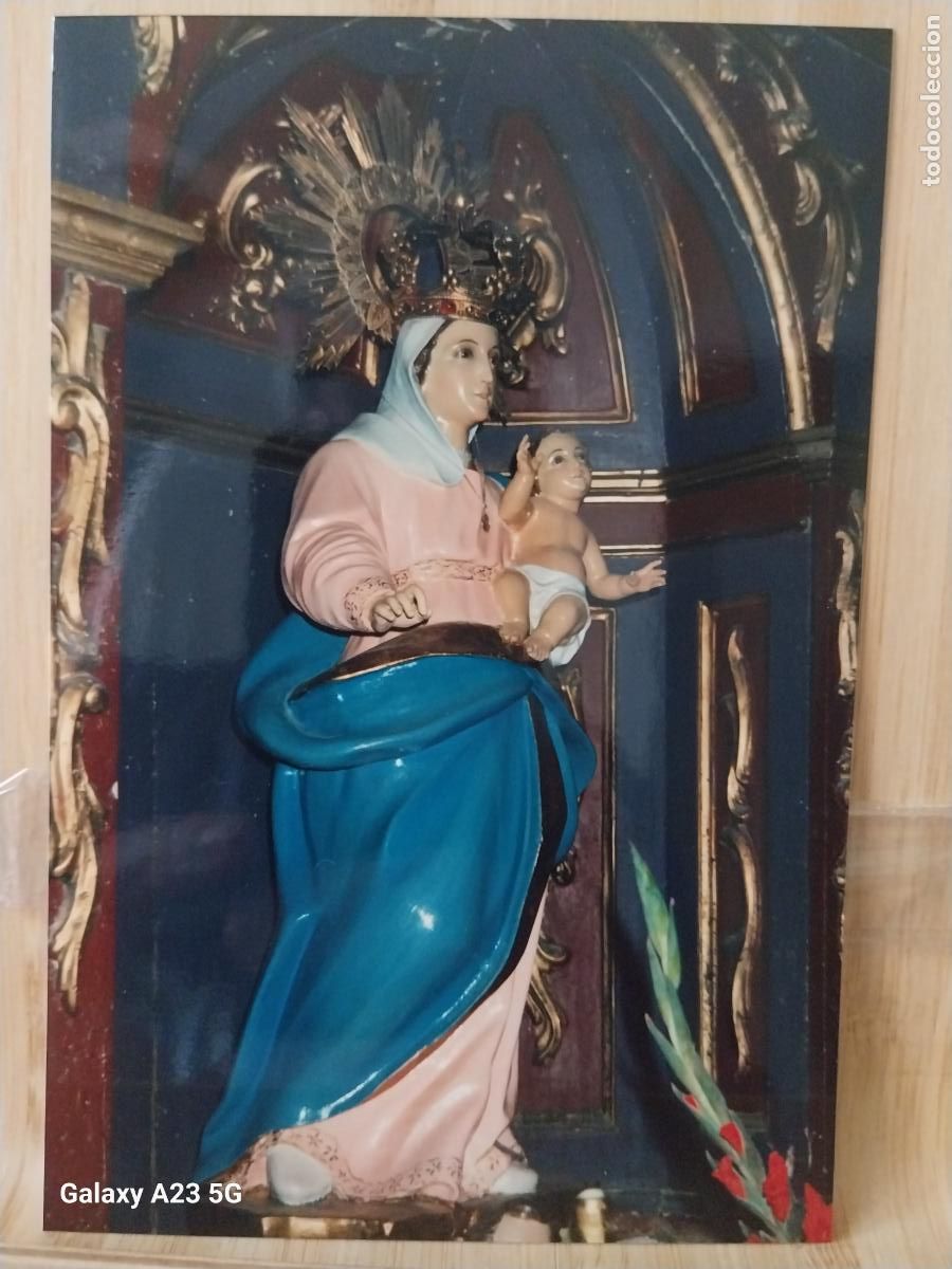Cartes Postales: VIRGEN NTRA SRA CON NI&Ntilde;O POR DETERMINAR FOTO PARTICULAR TAMA&Ntilde;O POSTAL VINTAGE .............