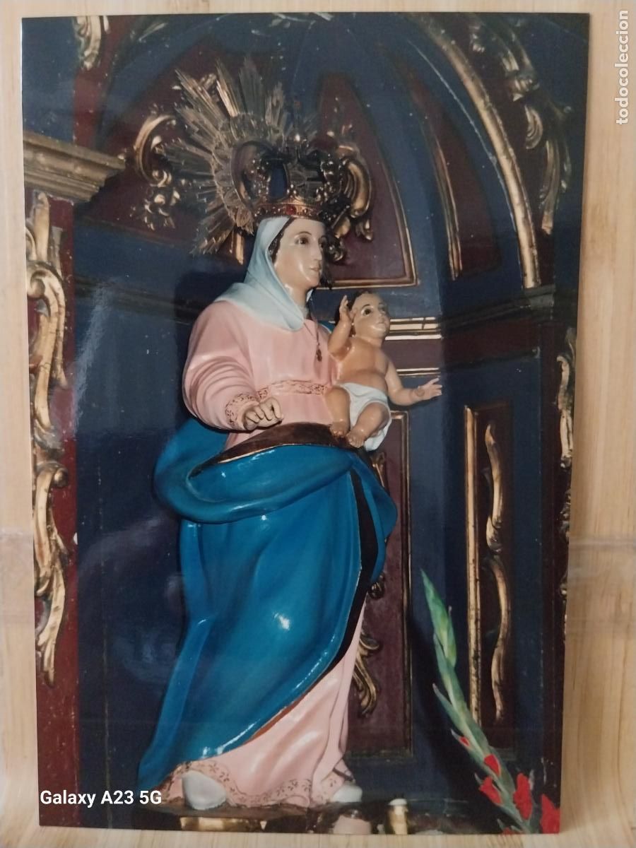Cartes Postales: VIRGEN NTRA SRA CON NI&Ntilde;O POR DETERMINAR FOTO PARTICULAR TAMA&Ntilde;O POSTAL VINTAGE ...........
