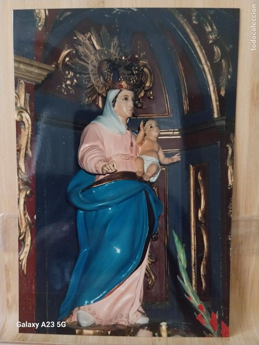 Cartes Postales: VIRGEN NTRA SRA CON NI&Ntilde;O POR DETERMINAR FOTO PARTICULAR TAMA&Ntilde;O POSTAL VINTAGE ..........