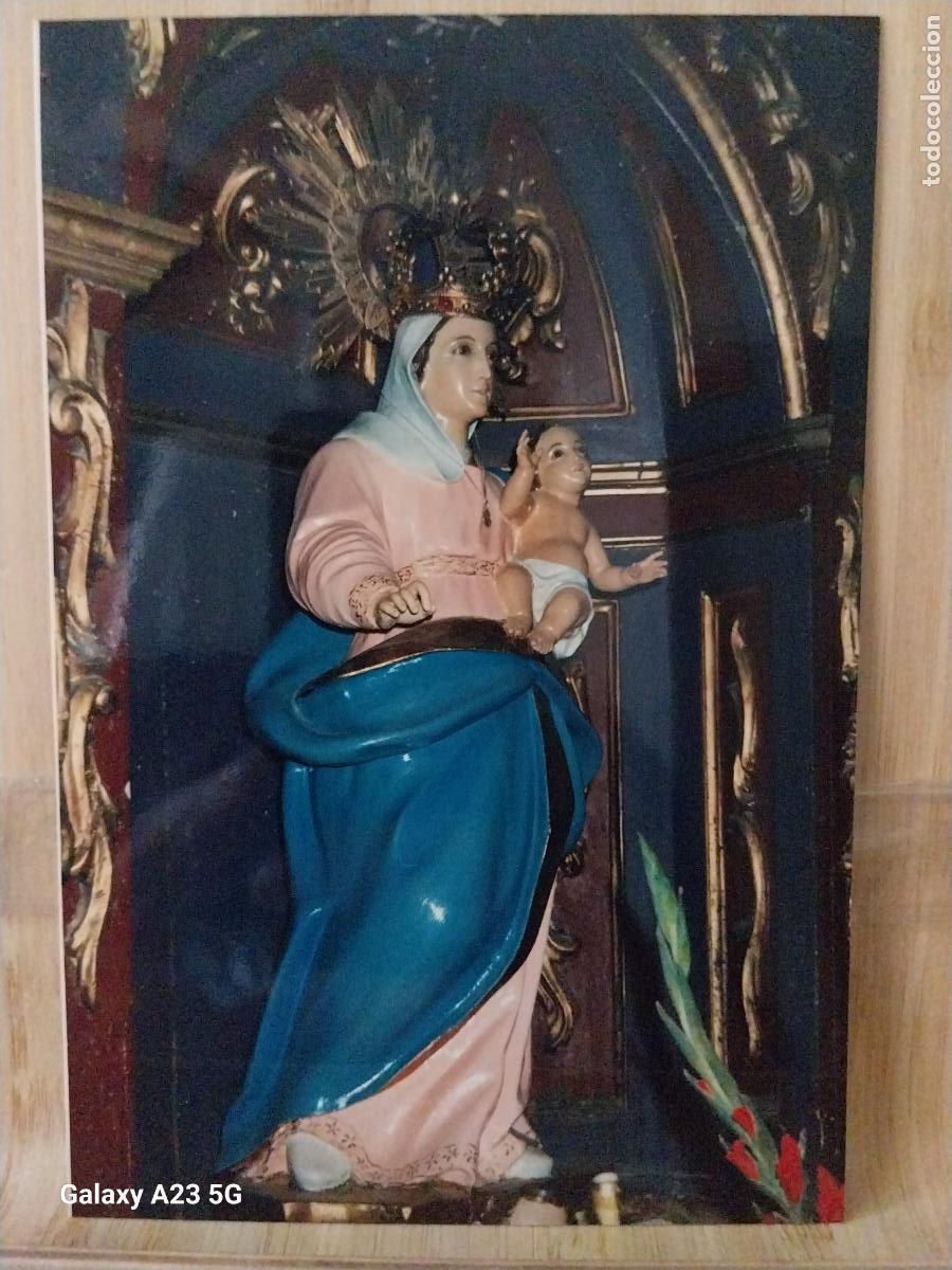 Cartes Postales: VIRGEN NTRA SRA CON NI&Ntilde;O POR DETERMINAR FOTO PARTICULAR TAMA&Ntilde;O POSTAL VINTAGE ........