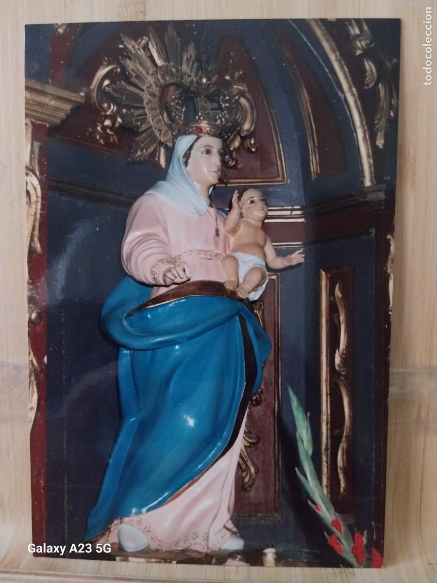 Cartes Postales: VIRGEN NTRA SRA CON NI&Ntilde;O POR DETERMINAR FOTO PARTICULAR TAMA&Ntilde;O POSTAL VINTAGE .......