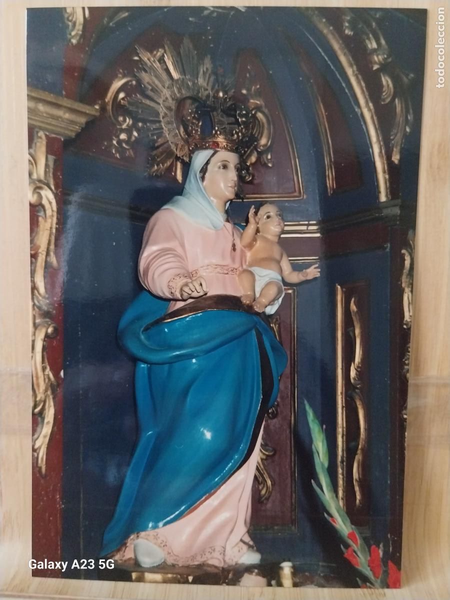 Cartes Postales: VIRGEN NTRA SRA CON NI&Ntilde;O POR DETERMINAR FOTO PARTICULAR TAMA&Ntilde;O POSTAL VINTAGE ......