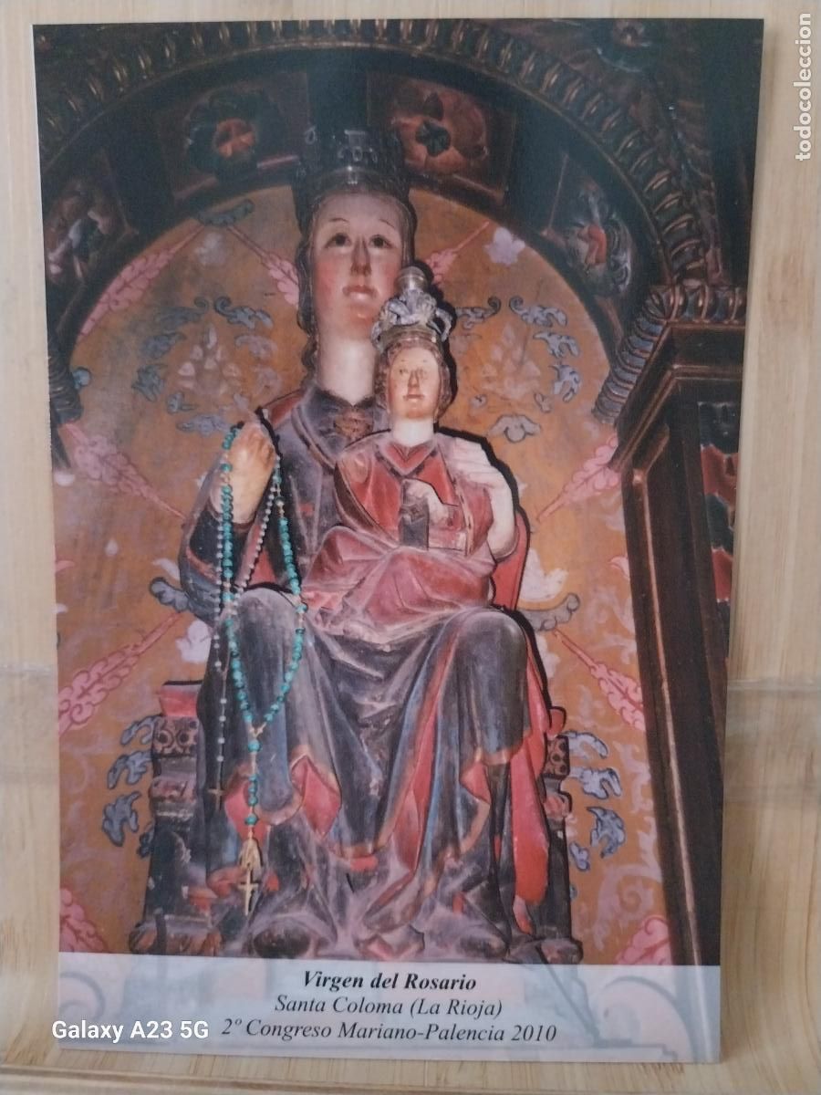 Postcards: SANTA COLOMA VIRGEN NTRA SRA DEL ROSARIO RIOJA TARJETA TAMA&Ntilde;O POSTAL DORSO BLANCO .......