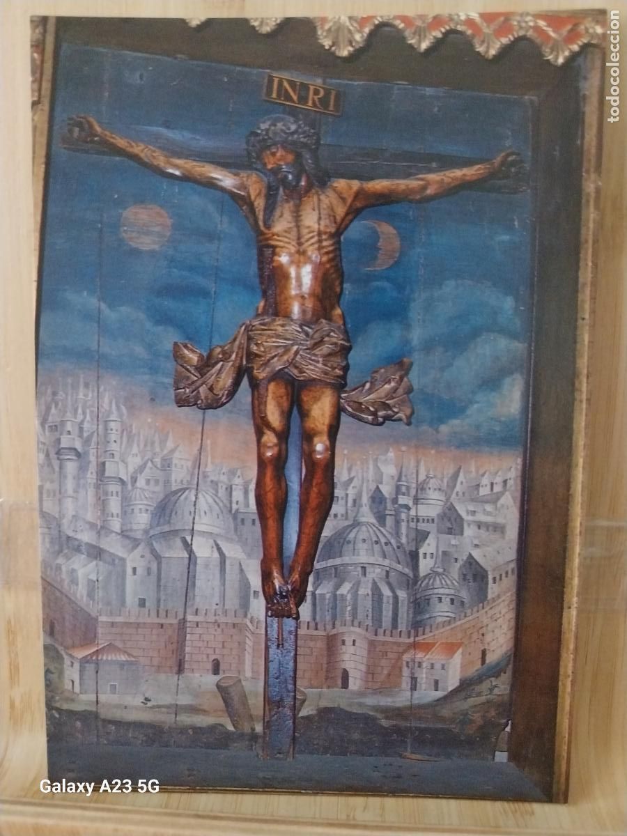 Postcards: LOGRO&Ntilde;O SANTA MARIA LA REDONDA CRUCIFIJO LA RIOJA ED CALPE&Ntilde;A 7476 SC ORIGINAL