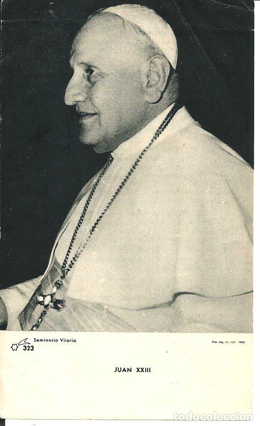 Postais: ESTAMPA PAPA JUAN XXIII CON ORACION A EL ESPIRITU SANTO, CONCILIO ECUMENICO, 1959