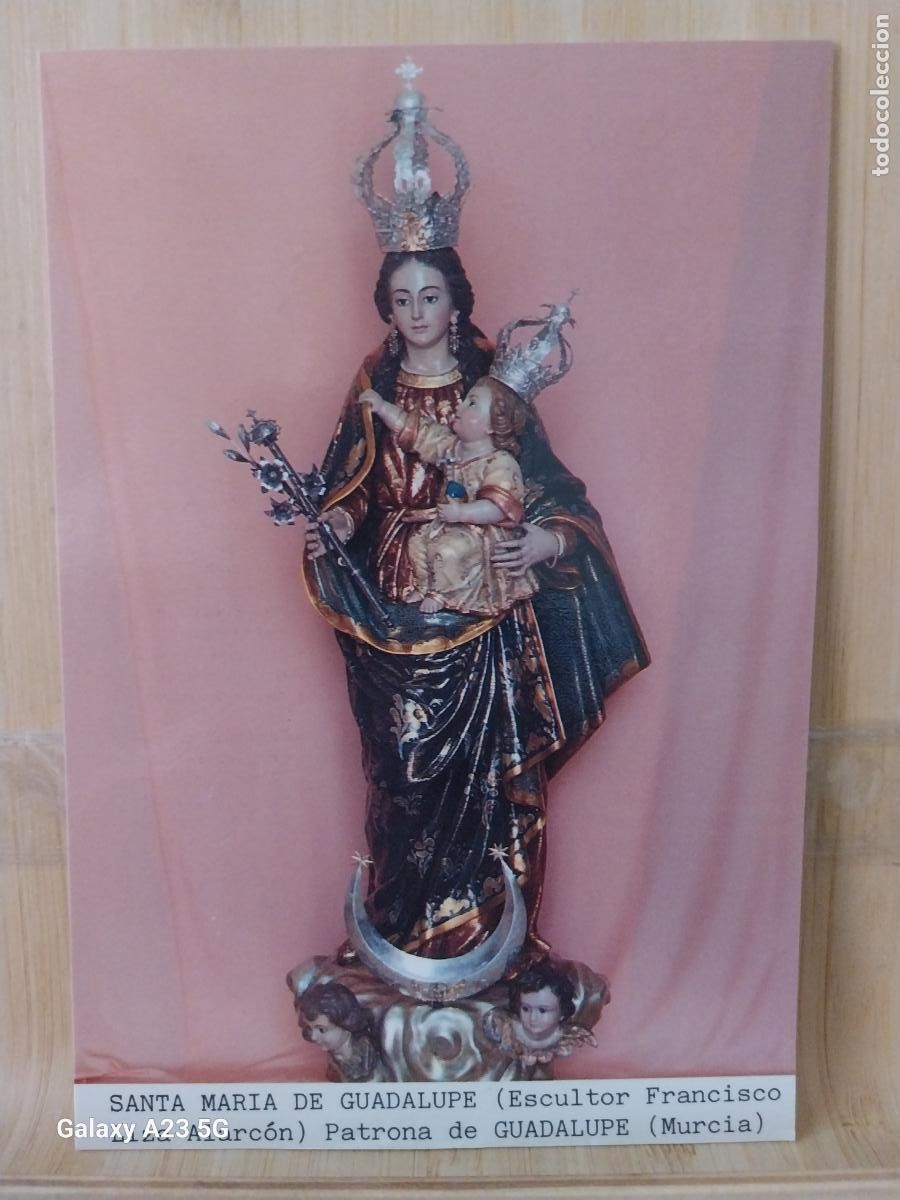 Postkarten: SANTA MARIA DE GUADALUPE VIRGEN NTRA SRA DE GUADALUPE MURCIA TARJETA DORSO HISTORIA VISTABELLA