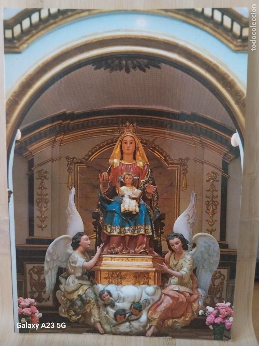 Postais: ABARAN VIRGEN NTRA SRA SANTA MARIA DEL ORO MURCIA ED ARRIBAS 1 SC ORIGINAL CON NI&Ntilde;O Y ANGELES