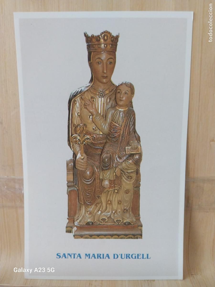 Postais: VIRGEN NTRA SRA SANTA MARIA D&acute;URGELL TARJETA TAMA&Ntilde;O POSTAL PAPEL FINO