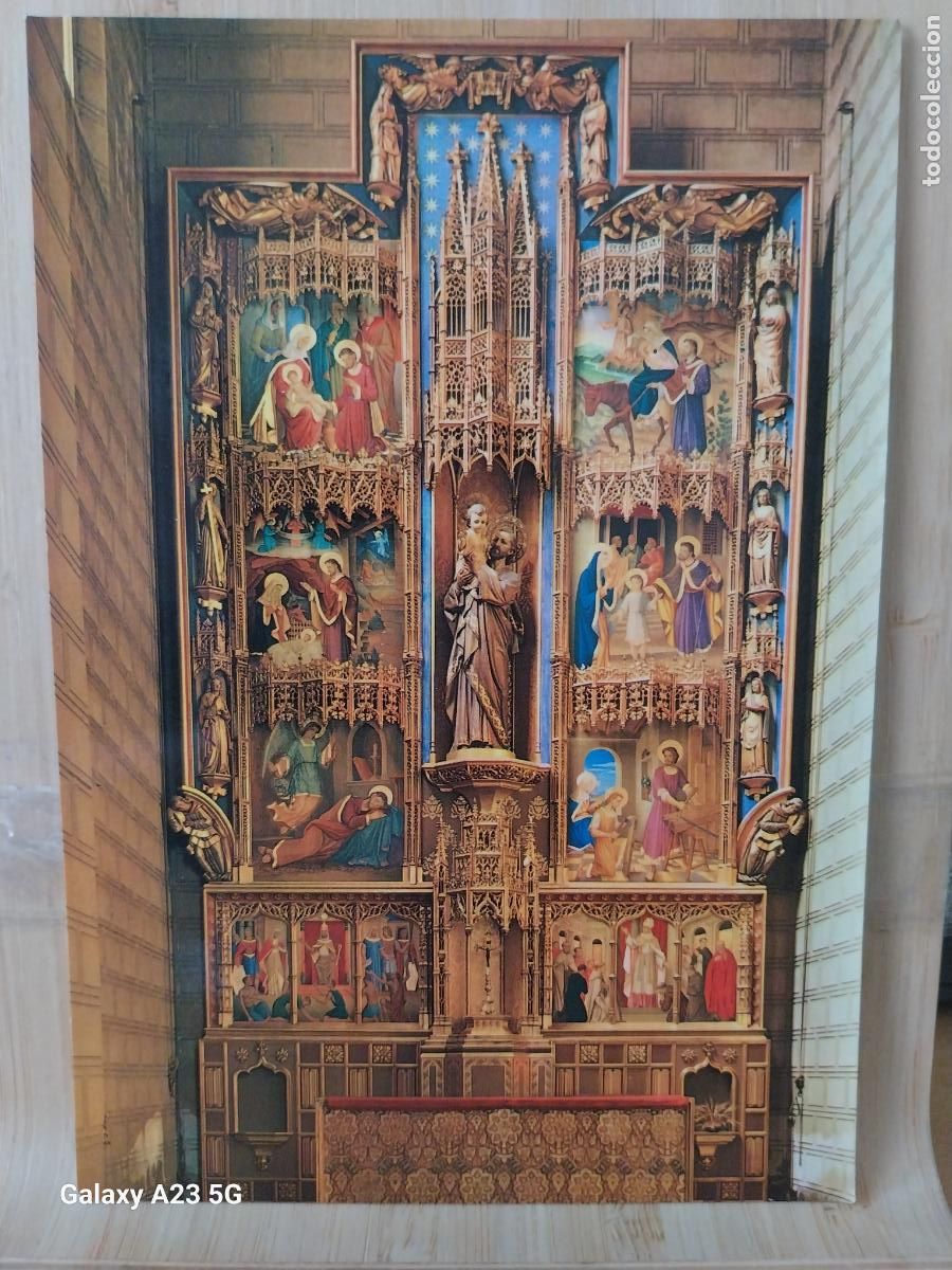 Cartes Postales: PP JESUITAS RETABLO DE SAN JOSE SAGRADO CORAZON ZARAGOZA ED ARRIBAS SC ORIGINAL VINTAGE