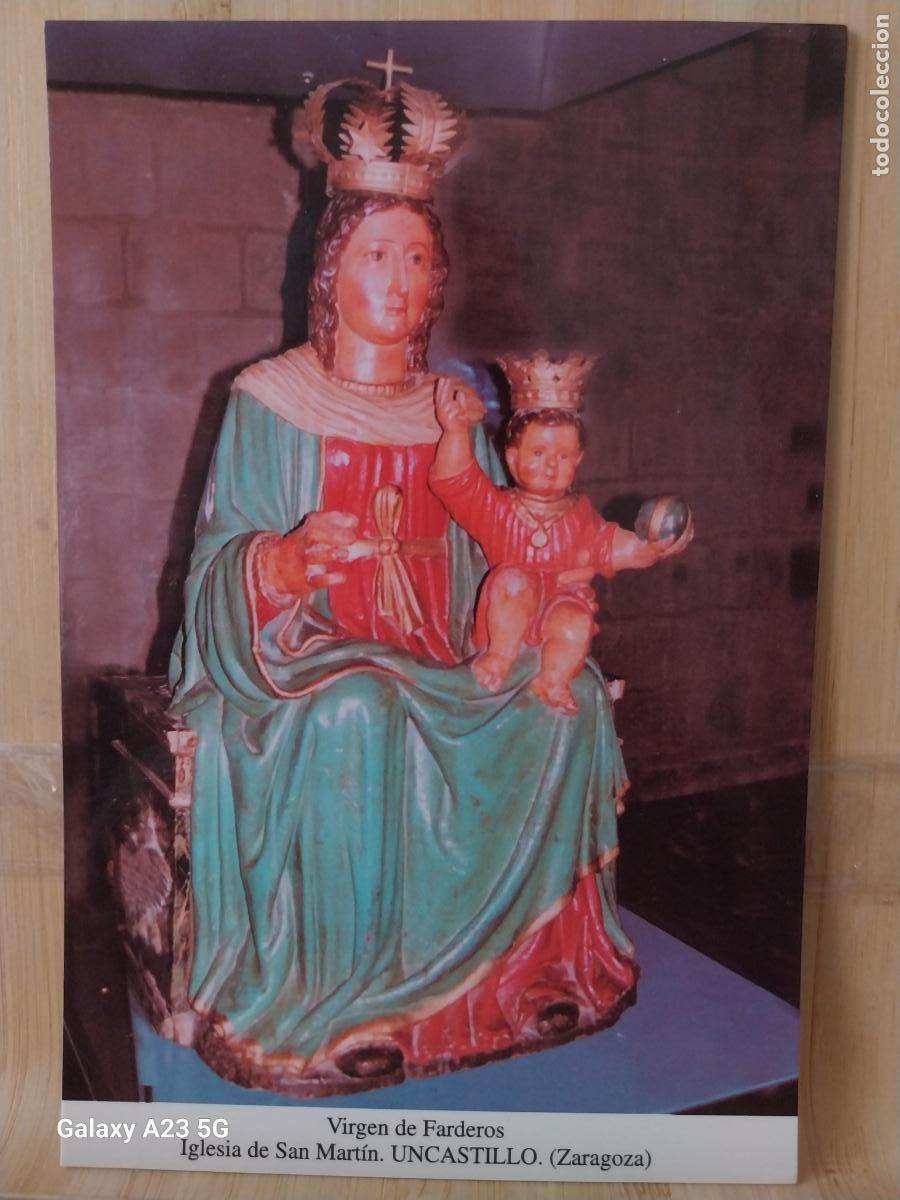 Cartes Postales: UNCASTILLO VIRGEN NTRA SRA DE FARDEROS ZARAGOZA TARJETA TAMA&Ntilde;O POSTAL VINTAGE