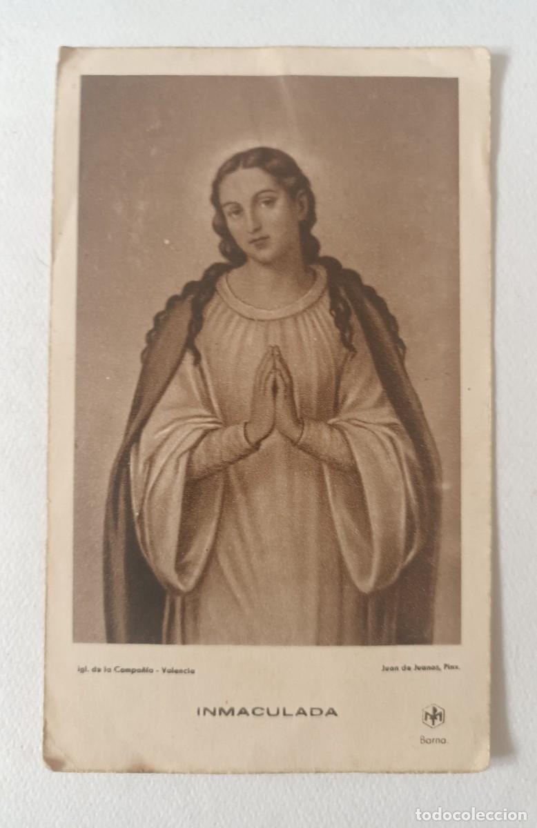 Postcards: ESTAMPA INMACULADA. JUAN DE JUANES (PINTOR) - IGLESIA DE LA COMPA&Ntilde;IA (VALENCIA)