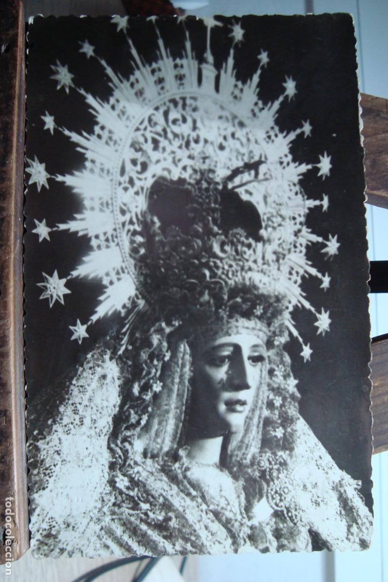 Postcards: ANTIGUA POSTAL FOTOGRAFICO VIRGEN ESPERANZA DE TRIANA. LIBRERIA IMPRENTA E. HERAS SEVILLA.