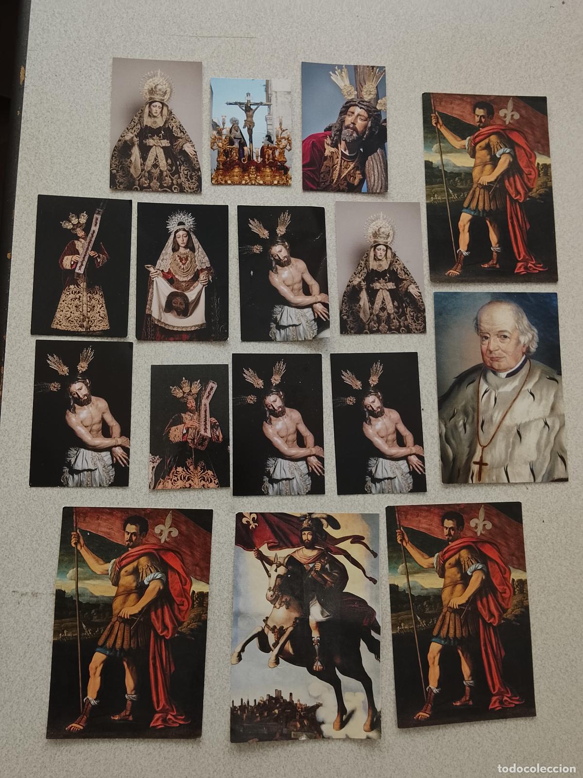 Cartes Postales: GRAN LOTE DE ESTAMPAS RELIGIOSAS DE LA SEMANA SANTA DE ARCOS DE LA FRONTERA CADIZ VIRGEN CRISTO