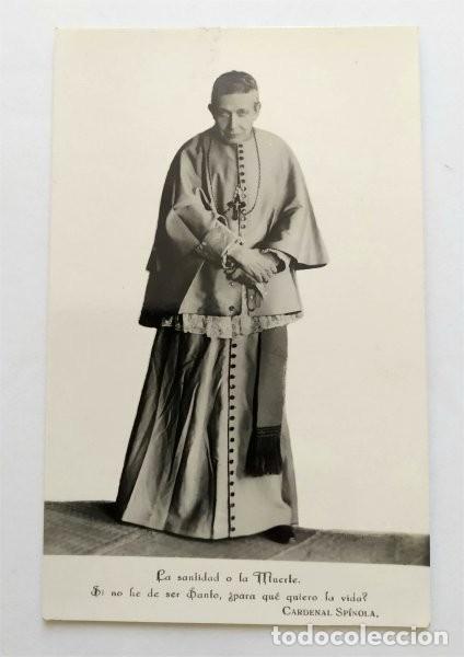Postcards: Cardenal Sp&iacute;nola. Detr&aacute;s Novena al Coraz&oacute;n de Jes&uacute;s. Imp. Macia y Flores, Sevilla