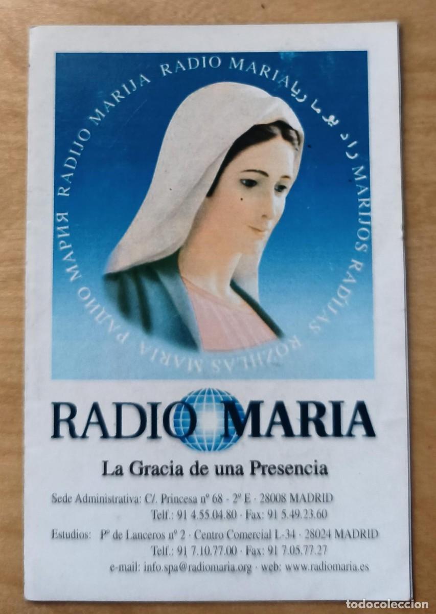 Postales: ED 45 - Estampa D&iacute;ptico - Entrega filial a Mar&iacute;a - Asociaci&oacute;n Radio Mar&iacute;a