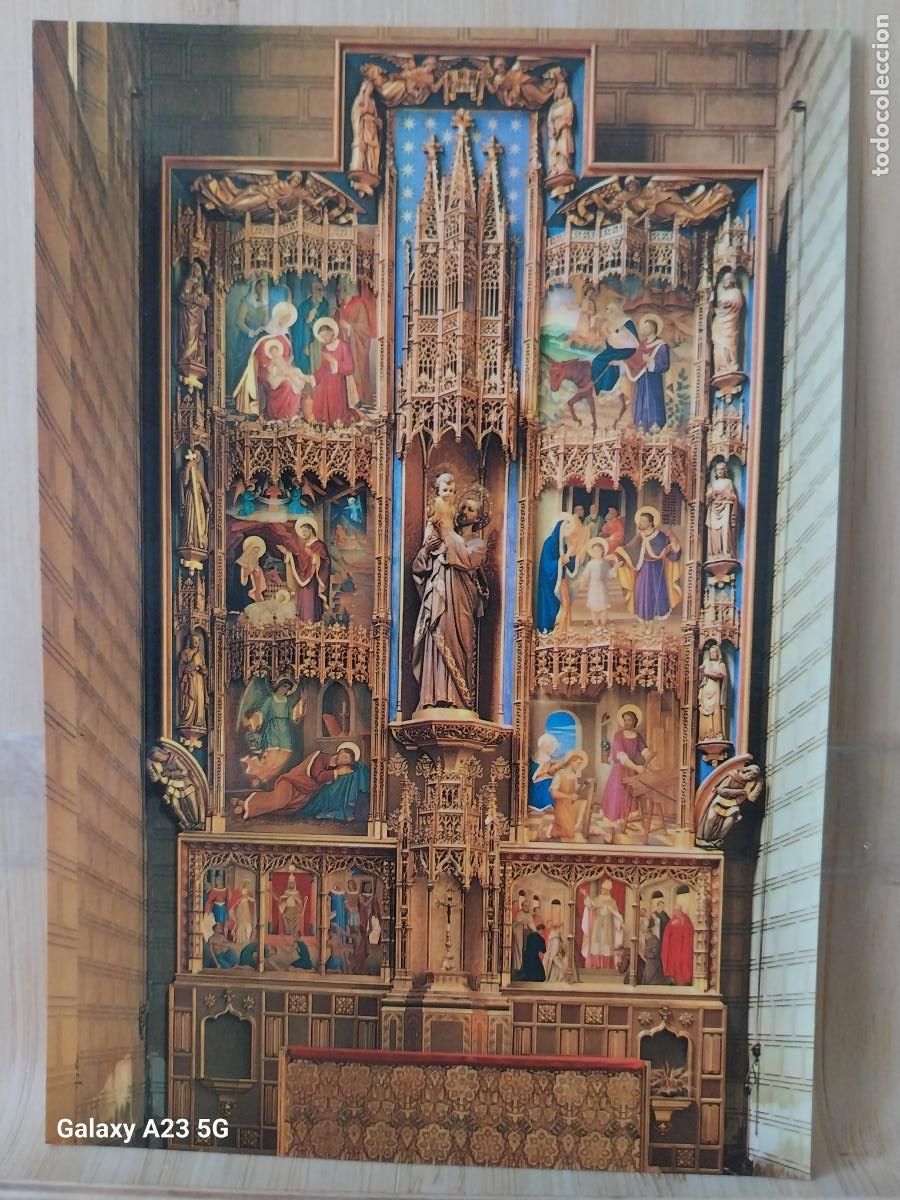 Cartoline: RETABLO SAN JOSE SAGRADO CORAZON PP JESUITAS ZARAGOZA ED ARRIBAS SC ORIGINAL