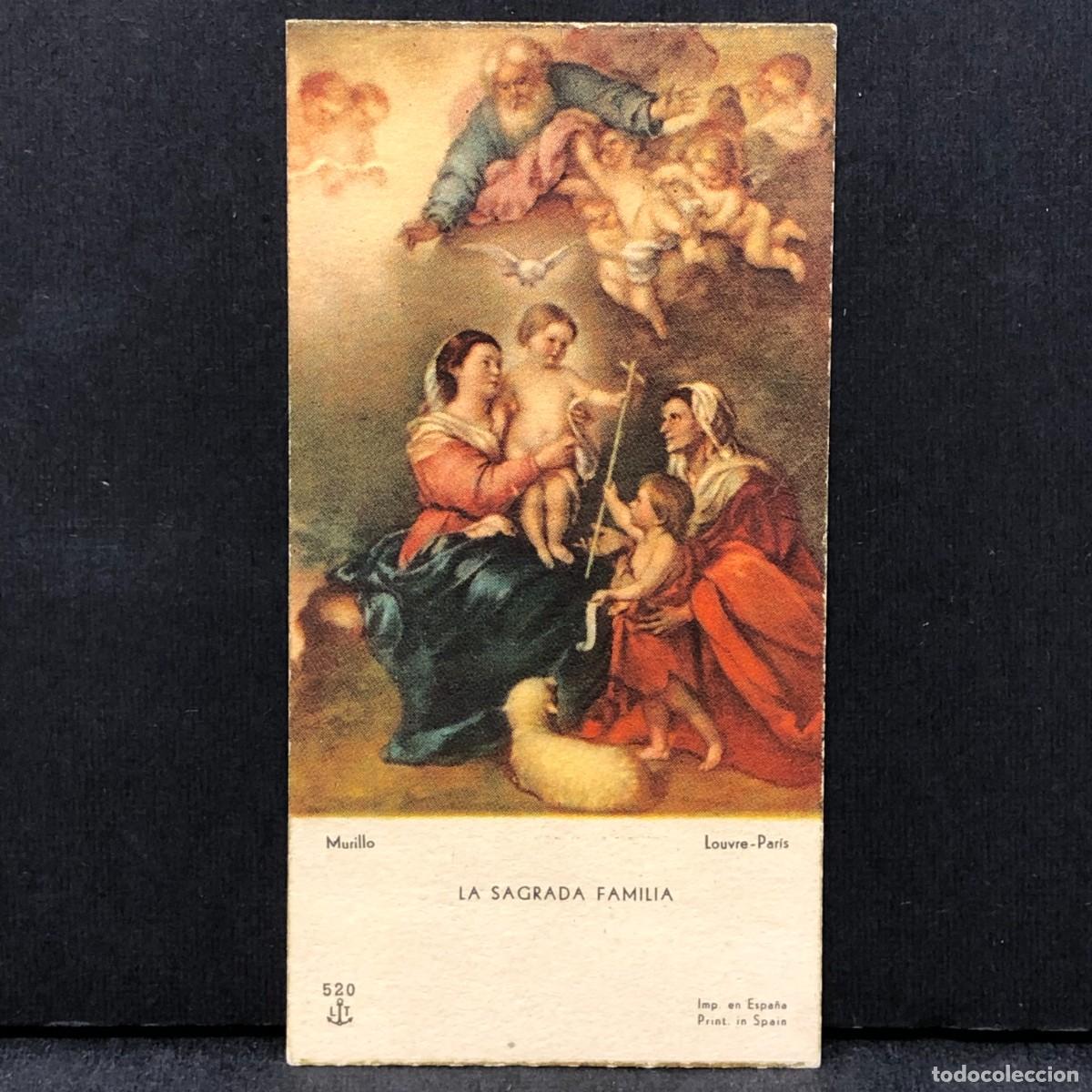 Cartoline: ESTAMPA - LA SAGRADA FAM&Iacute;LIA - MURILLO - LOUVRE - PARIS / 844
