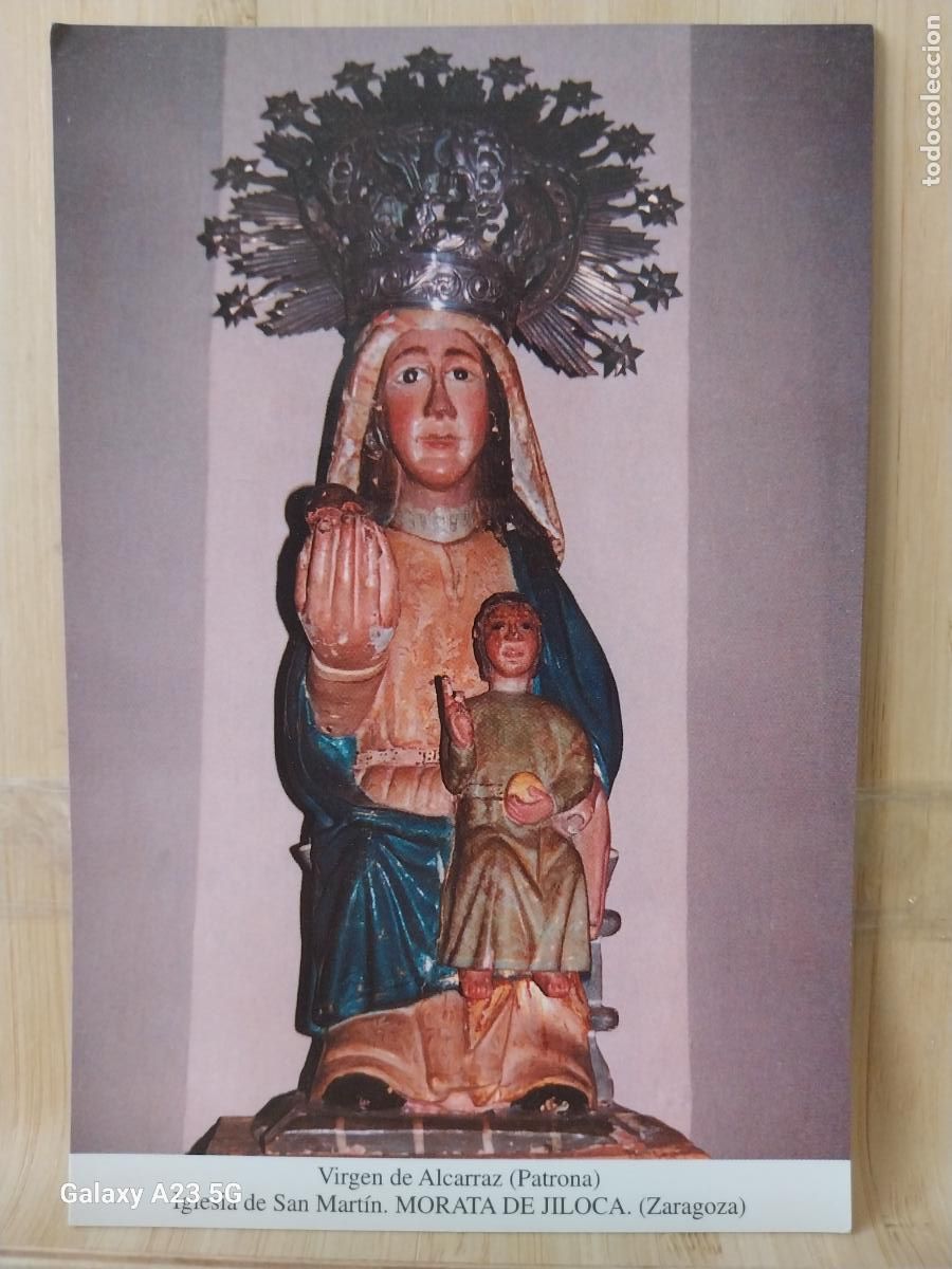 Postales: MORATA DE JILOCA VIRGEN NTRA SRA DE ALCARRAZ ZARAGOZA TARJETA TAMA&Ntilde;O POSTAL DORSO BLANCO
