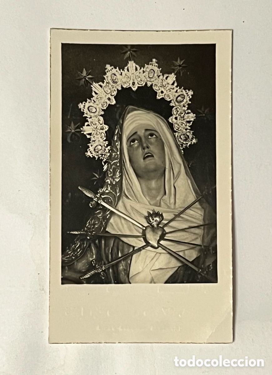 Postkarten: DENIA, DOLOROSA. Estampa fotogr&aacute;fica SOLEMNES FIESTAS DE LA VIRGEN DE LOS DOLORES (a.1955)