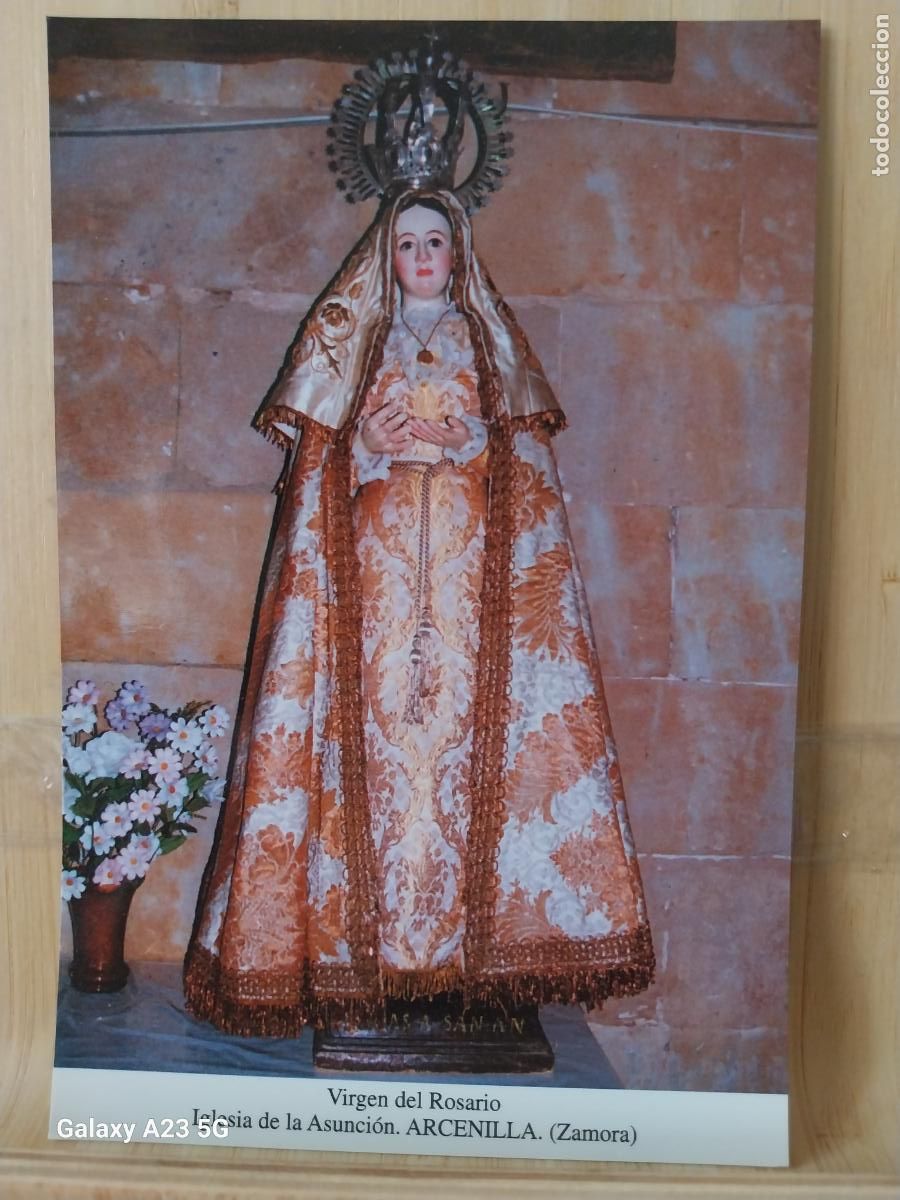 Cartes Postales: ARCENILLA ASUNCION VIRGEN NTRA SRA DEL ROSARIO ZAMORA VIRGEN NTRA TARJETA TAMA&Ntilde;O POSTAL DORSO BLANCO